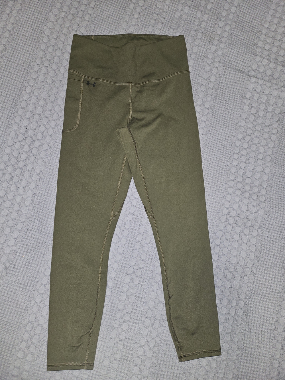 Under Armour Olive Green High-Waist Performance Leggings